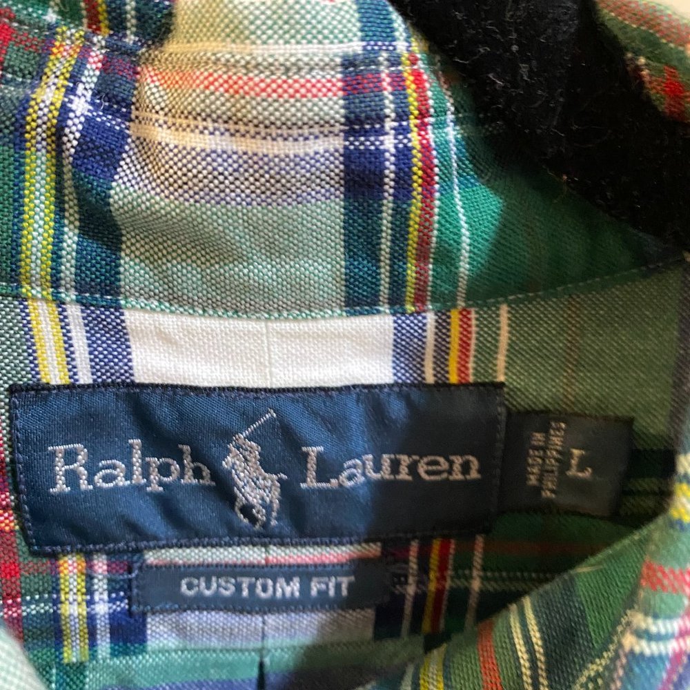 Vintage Ralph Lauren Button up Plaid (Large)